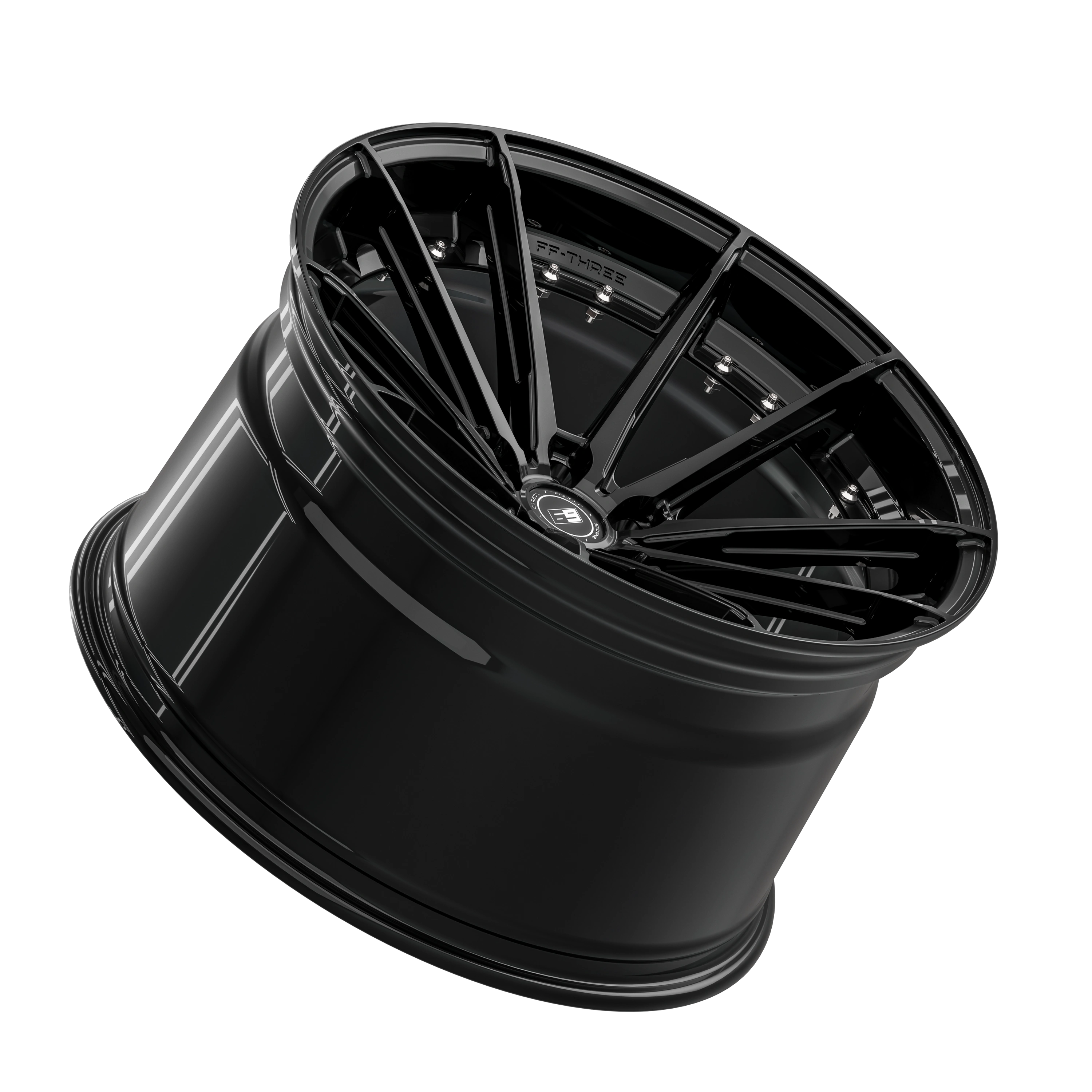 SIXNINE FF-THREE Felgensatz – 4 Felgen für BMW M2 G87 | 2× 10,5x20 ET15 VA, 2× 11,5x21 ET17 HA, GlossyBlack
