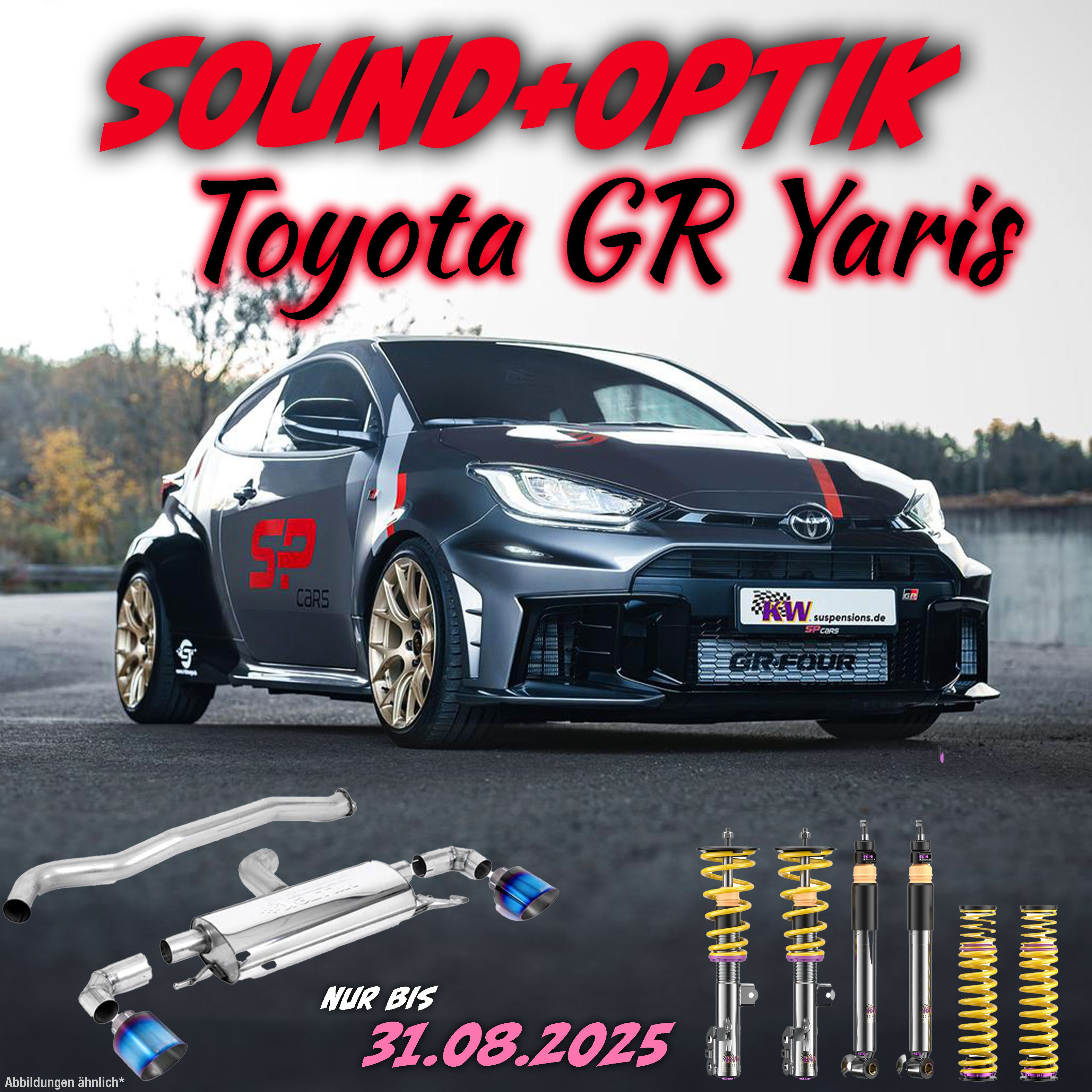 Toyota GR Yaris Performance-Bundle – KW V3 Fahrwerk & Milltek ECE