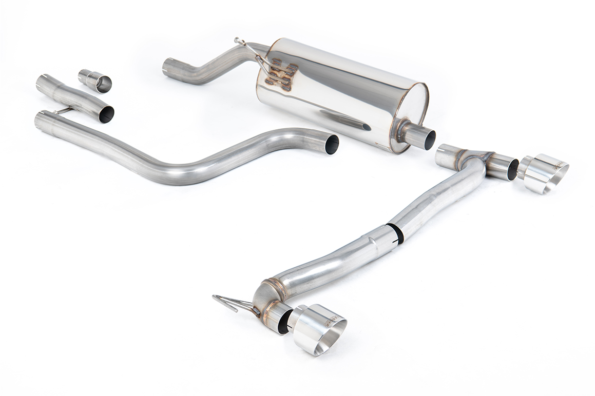 Milltek Abgasanlage Dual für Ford Fiesta Mk8 EcoBoost (GPF) 100+125 PS – EG-Genehmigung