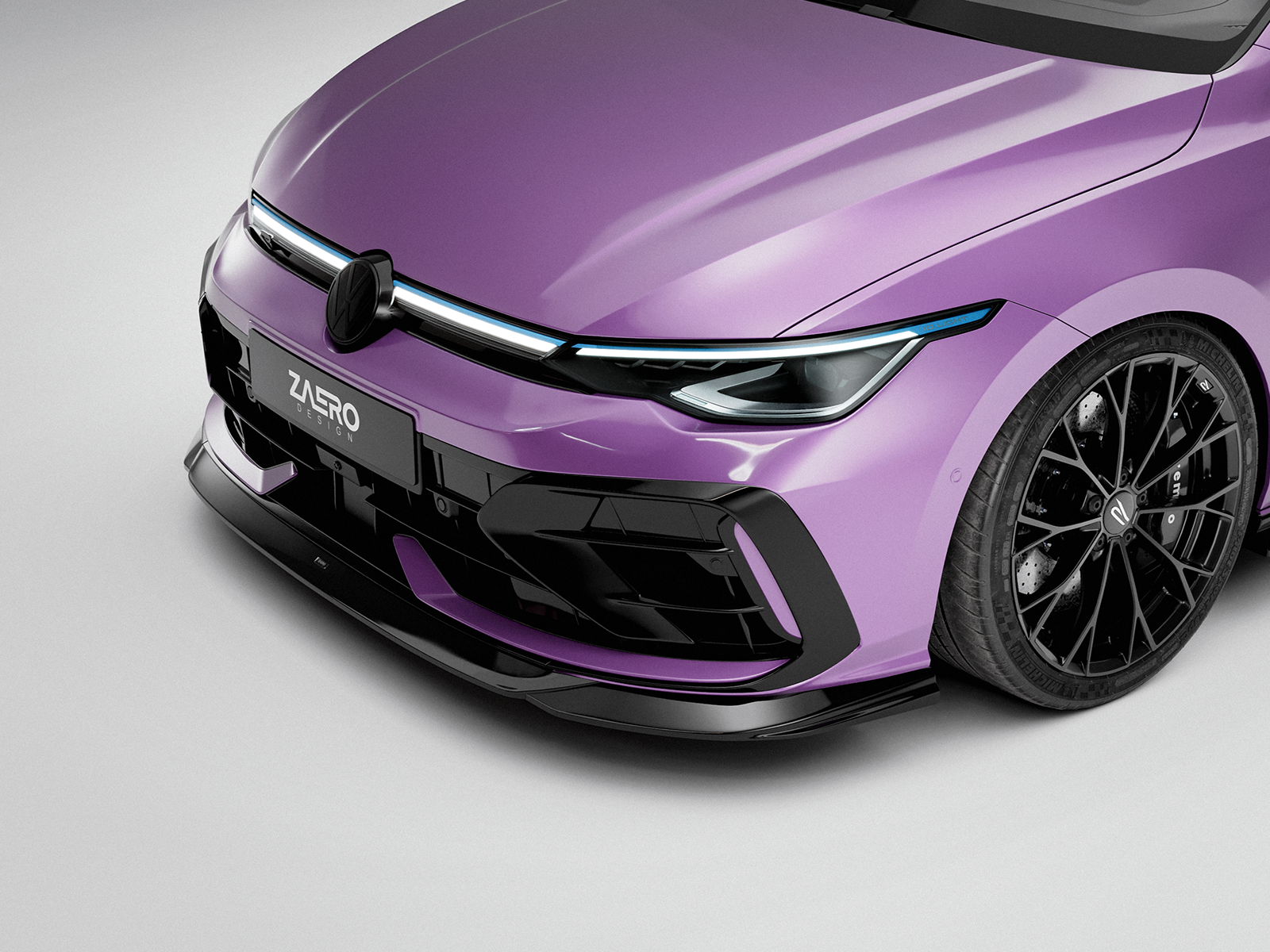 ZAERO EVO-1 Frontlippe VW Golf 8.5 R Facelift | Front Splitter