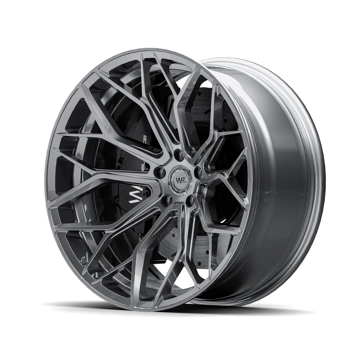 WF HE.1-FF | 20x10.5 ET14 5/112 | Gloss Steel – 0243