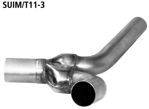 BASTUCK Y-Verbindungsrohr für 2 Endschalldämpfer für Subaru Impreza (SUIM/T11-3)