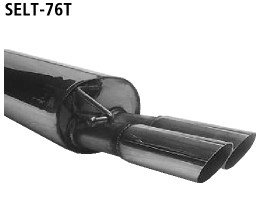 BASTUCK Endschalldämpfer mit Doppel-Endrohr 2 x Ø 76 mm für Seat Leon 1M (SELT-76T)