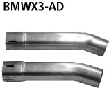 BASTUCK Adaptersatz Endschalldämpfer auf Serienanlage für BMW X3 (BMWX3-AD)