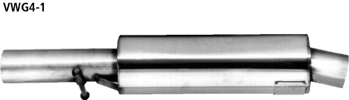 BASTUCK Vorschalldämpfer für Audi A3 8L/S3 8L u. a. (VWG4-1)