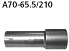 BASTUCK Adapter Endschalldämpfer oder Komplettanlage auf Serienanlage auf Ø 65.5 mm für Opel Astra J u. a.