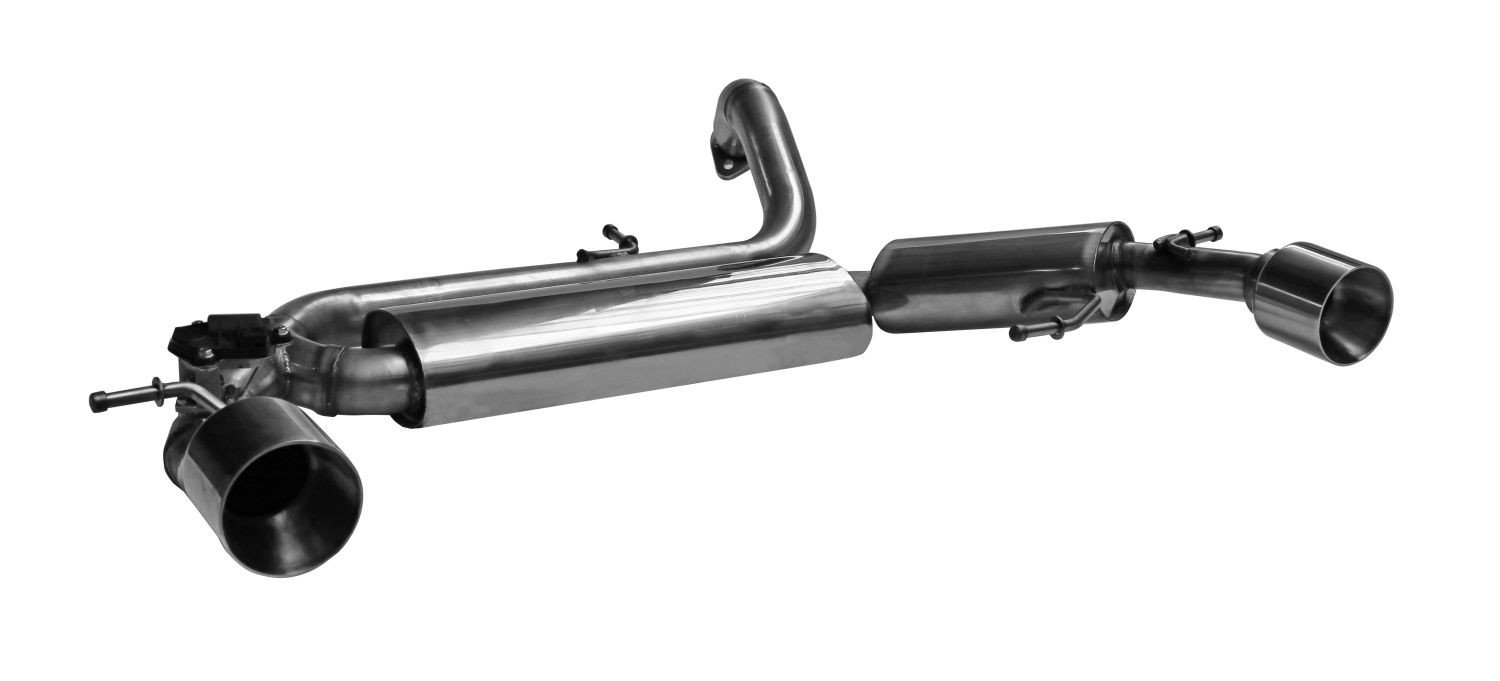 BASTUCK Endschalldämpfer mit Einfach-Endrohr im RACE-Look 1 x Ø 100 mm für Suzuki Swift AZ Suzuki Swift AZ