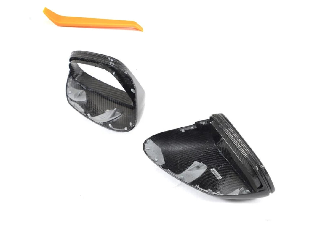 Carbonheld Carbon Fiber Car Rear View Mirror Covers Caps passend für Porsche Taycan Turbo S