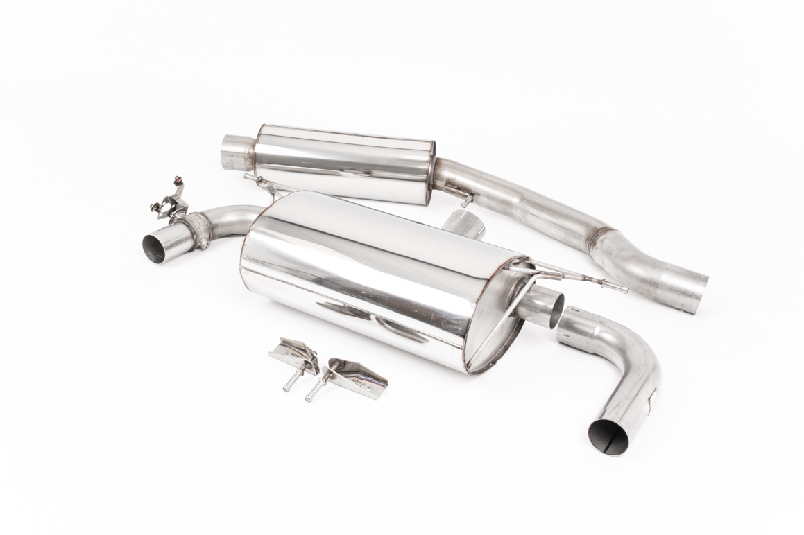 Milltek Abgasanlage für BMW M240i Coupé F22 LCI (OPF, kein xDrive) – Resonated, Klappen-ESD, EG-Genehmigung