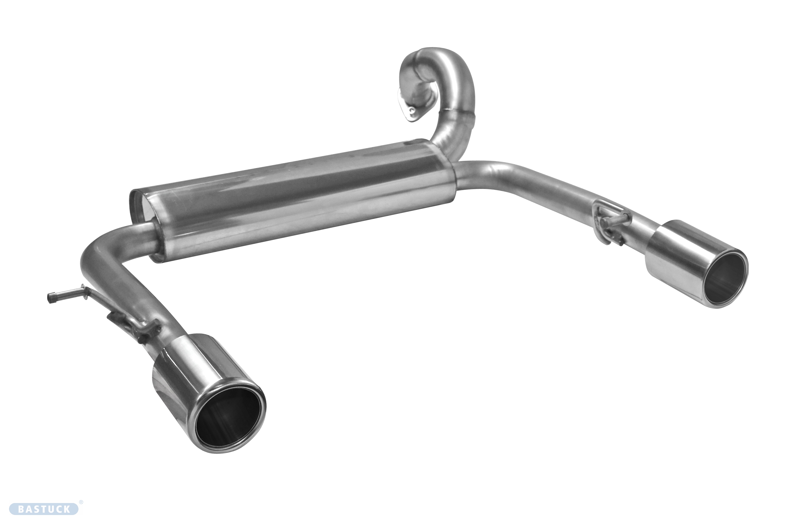 BASTUCK Endschalldämpfer mit Einfach-Endrohr 1 x Ø 90 mm Ausgang LH+RH für Suzuki Swift AZ (SUZSW/AZ-Q90P)