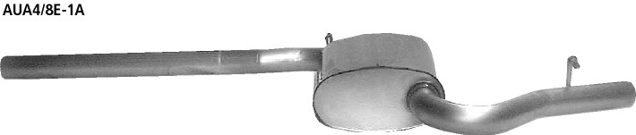 BASTUCK Vorschalldämpfer 4-Zylinder für Audi A4/S4 B6/B7 / Exeo (AUA4/8E-1A)