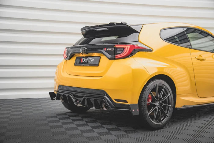 Maxton Design Heck Ansatz Flaps Diffusor + Flaps V.4 für Toyota GR Yaris Mk4 – mit ABE