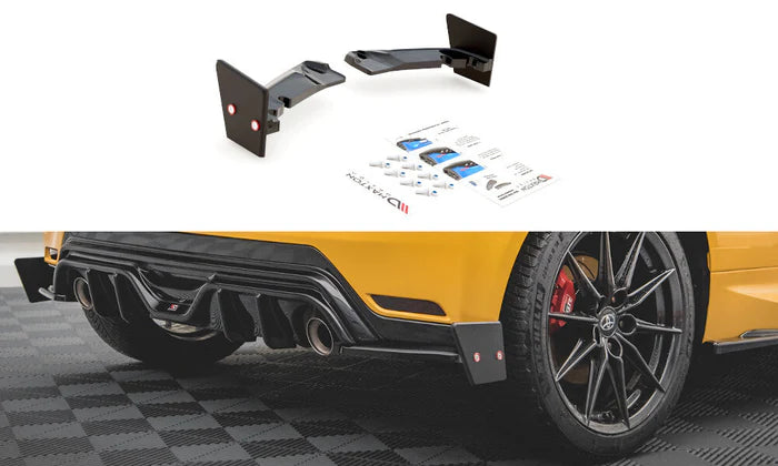 Maxton Design Heck Ansatz Flaps Diffusor + Flaps V.4 für Toyota GR Yaris Mk4 – mit ABE