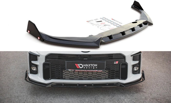 Cup Spoilerlippe Front Ansatz V.2 + Flaps für Toyota GR Yaris Mk4 – ABS-Frontsplitter im aggressiven Cup-Design