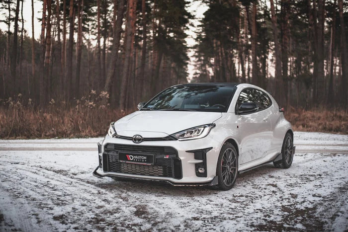 Cup Spoilerlippe Front Ansatz V.3 + Flaps für Toyota GR Yaris Mk4 – sportlicher ABS-Frontsplitter mit ABE