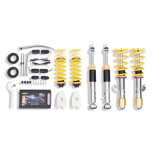 KW Gewindefahrwerk V3 inox (inkl. Stilllegung f. elektr. Dämpfer) für BMW M4 G82