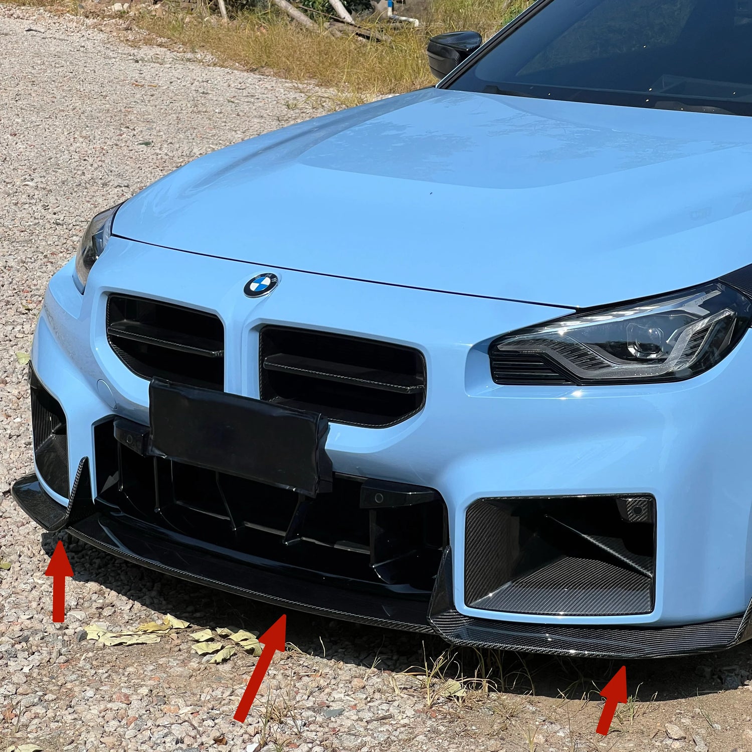 BMW M2 G87 Frontlippe Dry-Carbon VA1 – Max Carbon2