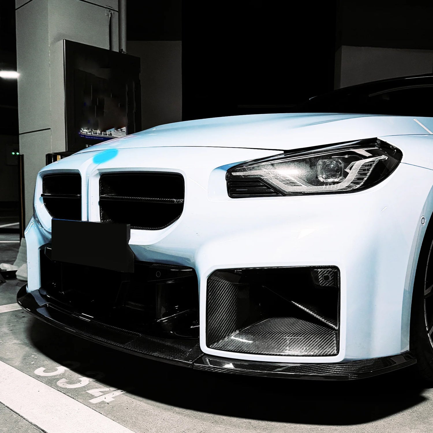 BMW M2 G87 Frontlippe Dry-Carbon VA3 – Max Carbon2
