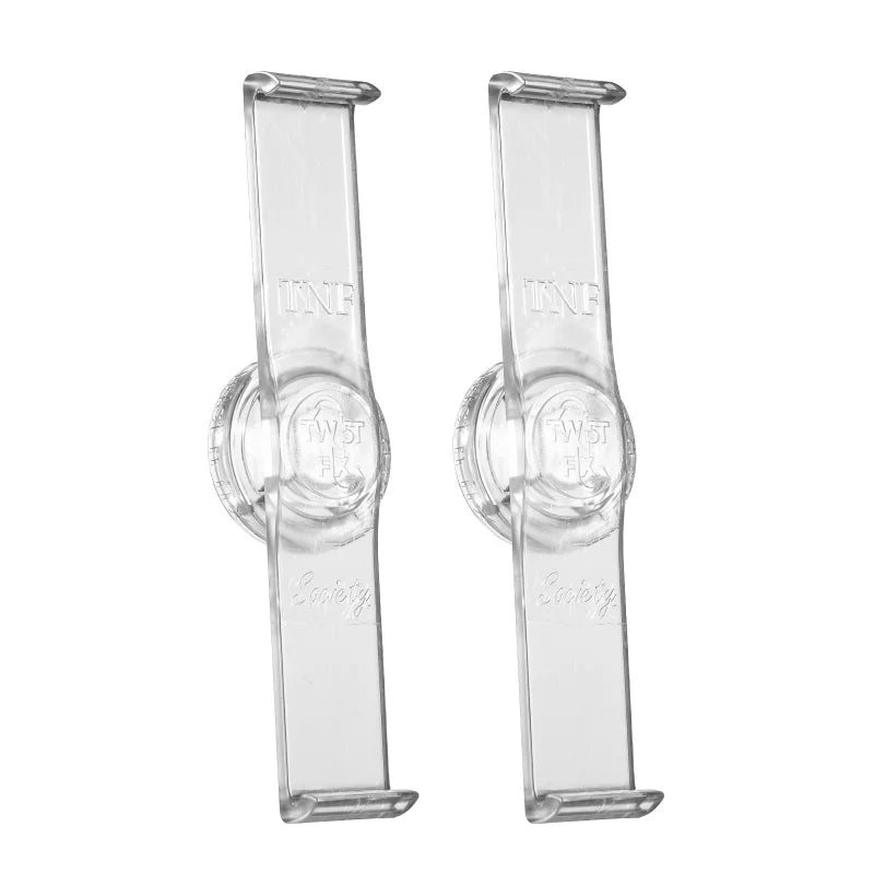 BUNDLE TwistNfix Universelle Kennzeichenhalter Vorne + Hinten transparent mit Zulassung
